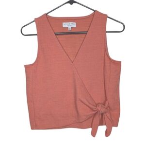 Madewell Texture & Thread Women's Sweet Dahlia Wrap-Tie Sleeveless Top Size XXS